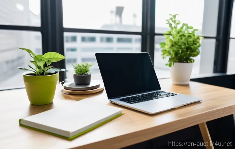 경매사 시험 준비 중 집중력 유지법 - **Prompt 1: The Digital Sanctuary**
A bright, clean, and modern study space bathed in warm, natu...