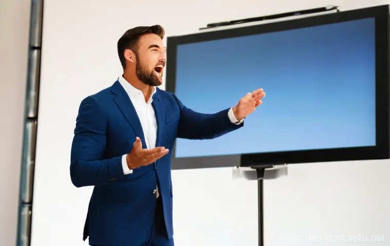 경매사 자격증이 필요한 직무 - **Prompt:** A highly experienced auctioneer, wearing a tailored blazer over a crisp shirt, is meticu...