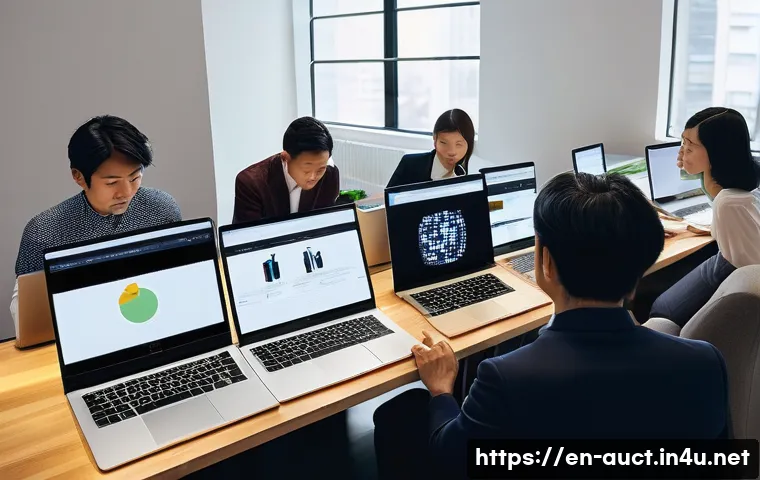 경매사 관련 최신 뉴스와 정보 공유 - **Global Online Auction Engagement:** A vibrant, high-angle shot showcasing a mosaic of diverse indi...